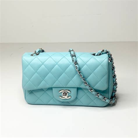 chanel blue black bag|tiffany blue chanel bag.